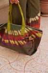 ALEMAIS SAFI TEXTURED PATCH BEACH TOTE