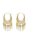 ALEMAIS LE JARDIN SPIKE DROP HOOP EARRINGS