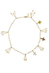 ALEMAIS LE JARDIN BEAD FLOWER NECKLACE