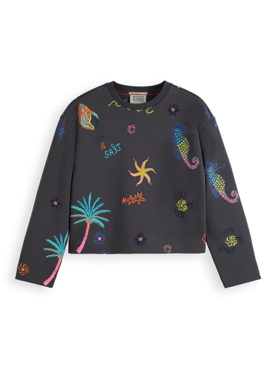 Scotch & Soda Embroidered Sweat