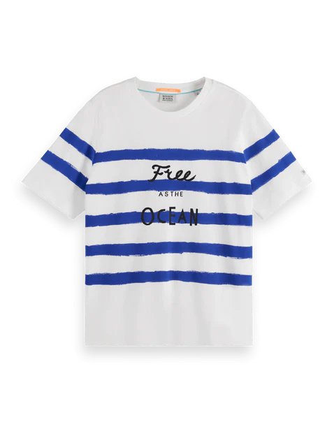 Scotch & Soda Breton Stripe Fit T-Shirt