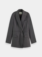 Scotch & Soda Core Belted Double Breasted Blazer