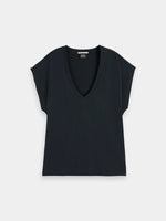 Scotch & Soda Core slub v-neck t-shirt