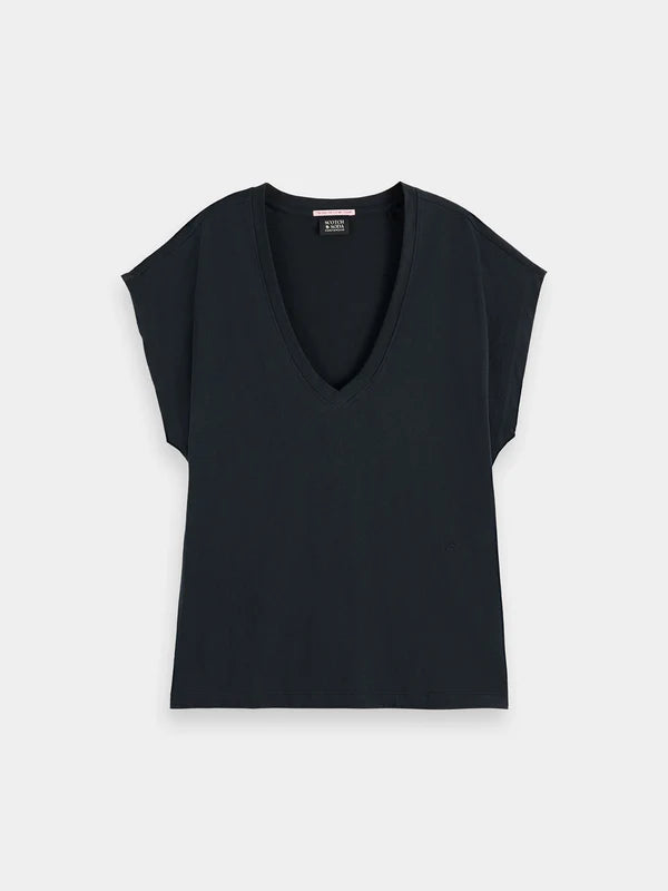 Scotch & Soda Core slub v-neck t-shirt