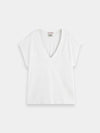 Scotch & Soda Core Slub V-Neck T-Shirt