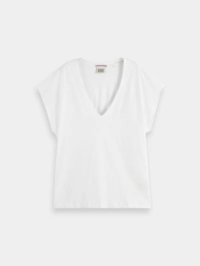 Scotch & Soda Core Slub V-Neck T-Shirt