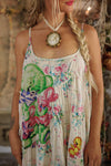 MAGNOLIA PEARL APPLIQUE VIANNEY SLIP DRESS