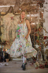MAGNOLIA PEARL APPLIQUE VIANNEY SLIP DRESS
