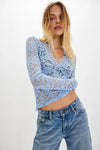 FREE PEOPLE ALL DAY LACE LONG SLEEVE