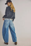 FREE PEOPLE GOOD LUCK BARREL JEAN