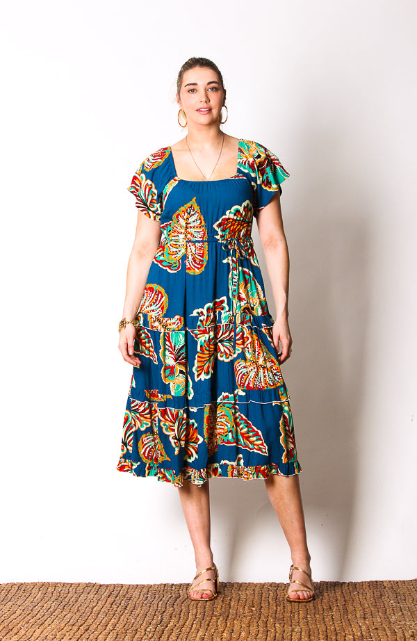 princess polly baby blue dress We're all doing the best we can in life main image 0