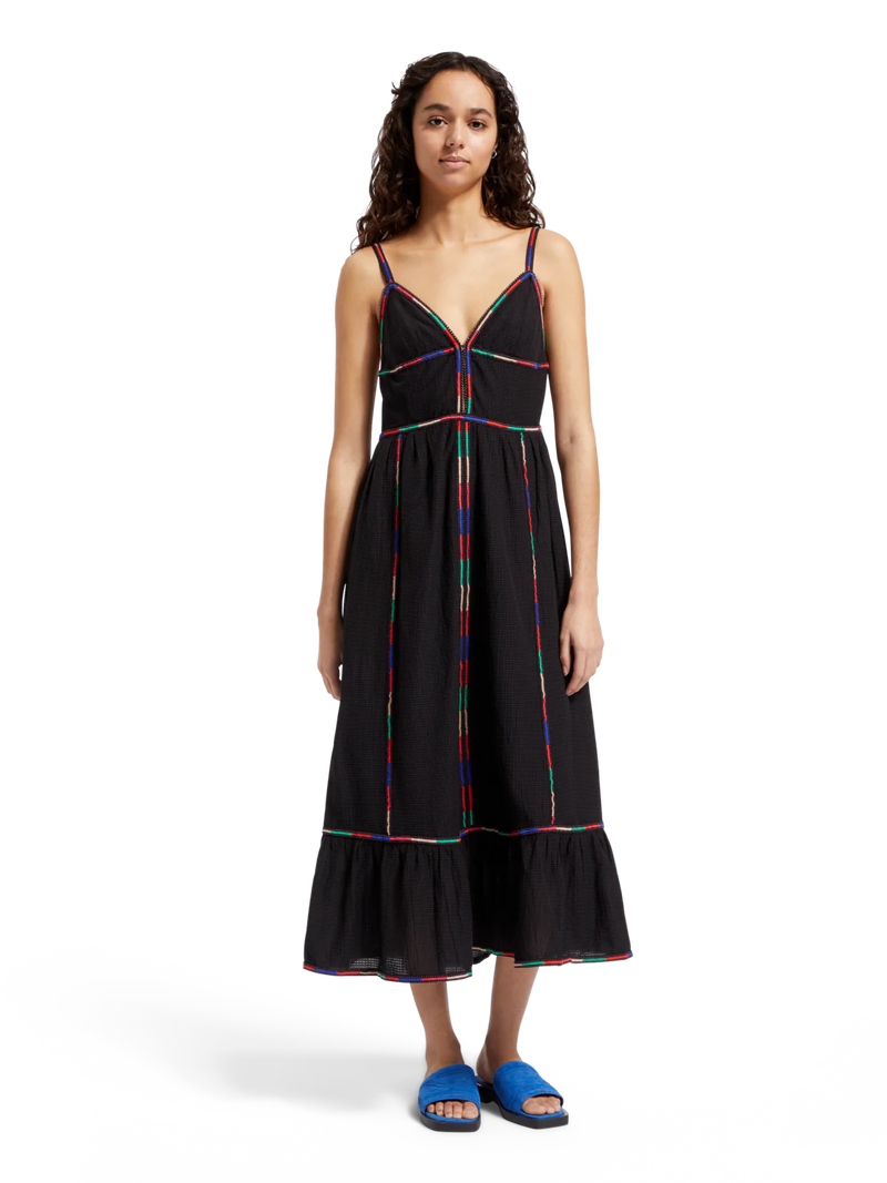 Scotch & Soda Embroidered Maxi Dress