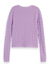 Scotch & Soda Textured Stitch Fitted Knit Jumper