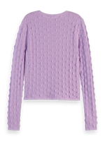Scotch & Soda Textured Stitch Fitted Knit Jumper
