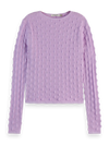 Scotch & Soda Textured Stitch Fitted Knit Jumper