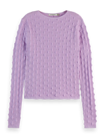 Scotch & Soda Textured Stitch Fitted Knit Jumper