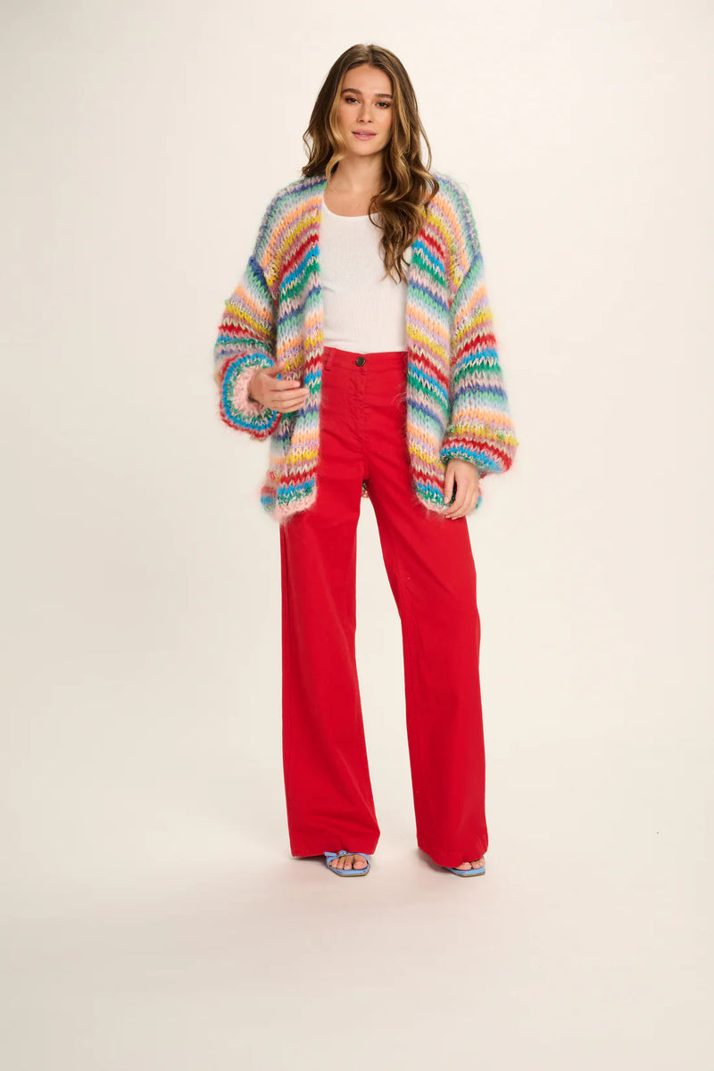 Les Tricots D'o Eloise Mohair Stripe Cardigan