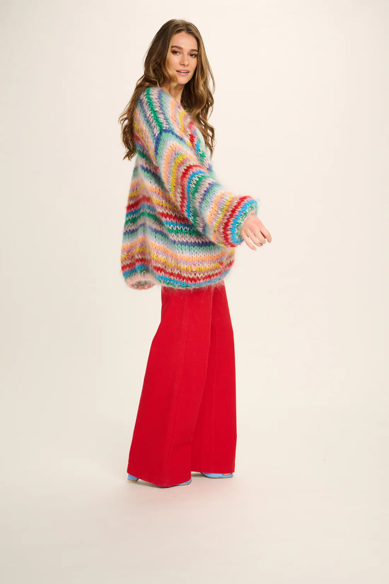 Les Tricots D'o Eloise Mohair Stripe Cardigan