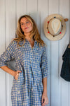 Mandalay Lee Gingham Shirtdress Midi