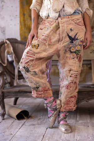 Magnolia Pearl Jacquard Applique Miner Pants