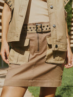 Scotch & Soda High Rise Cargo Mini Skirt