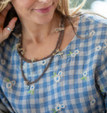 Mandalay Lee Gingham Flowers Dress