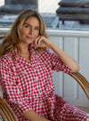 Mandalay Lee Gingham Shirtdress Midi