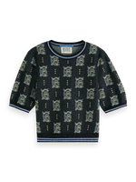 Scotch & Soda Jacquard Cropped Jumper