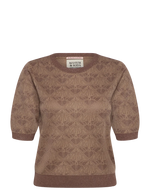 Scotch & Soda Monogram Jacquard Cropped Jumper