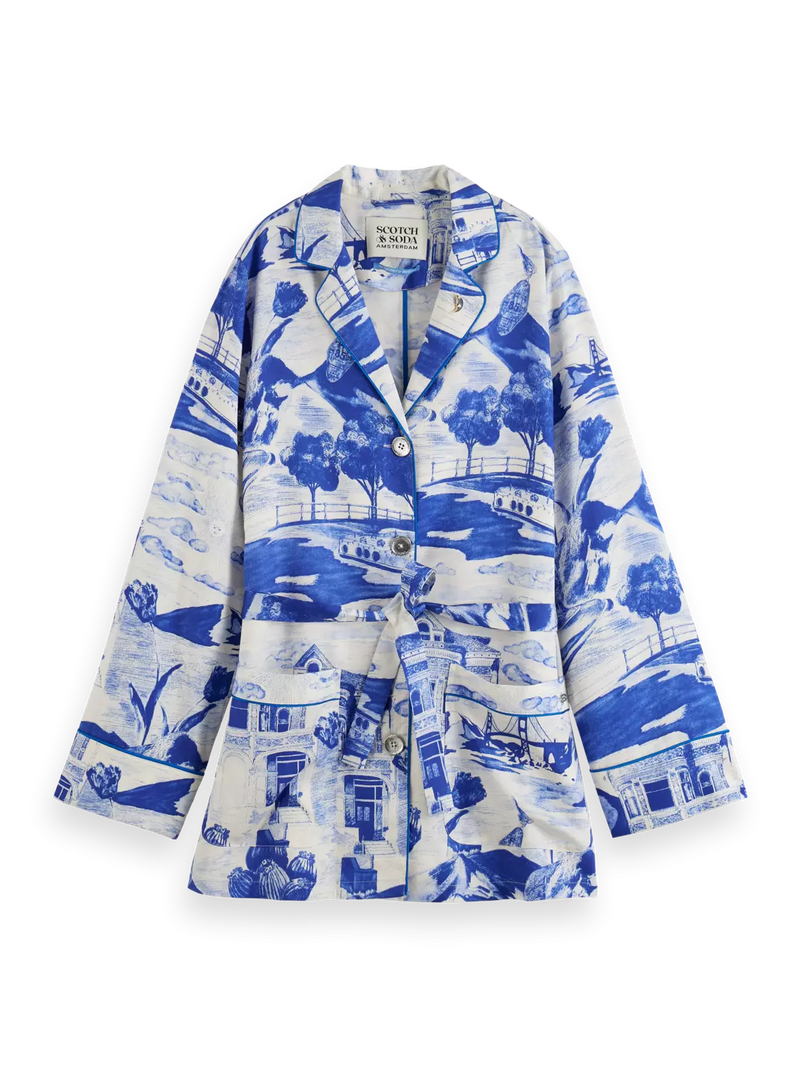 Scotch & Soda Printed Pyjama Blazer