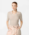Scotch & Soda Rib Polo Neck S/S Pullover