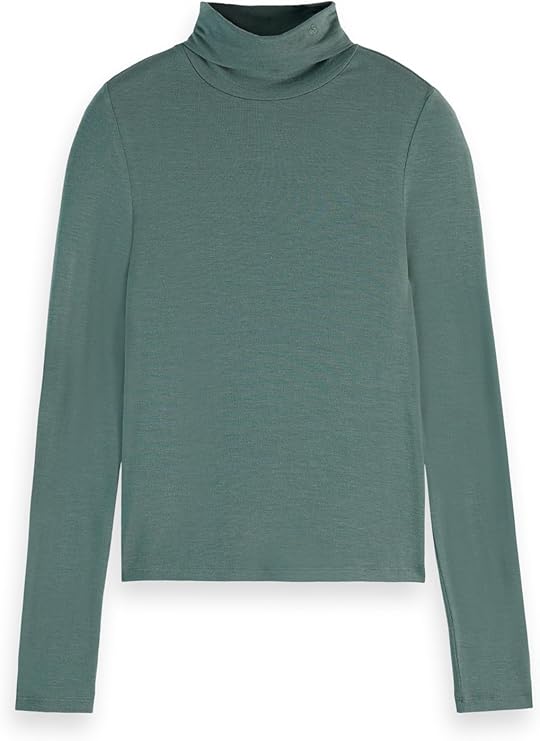 Scotch & Soda Roll Up Neck Long Sleeve T-Shirt