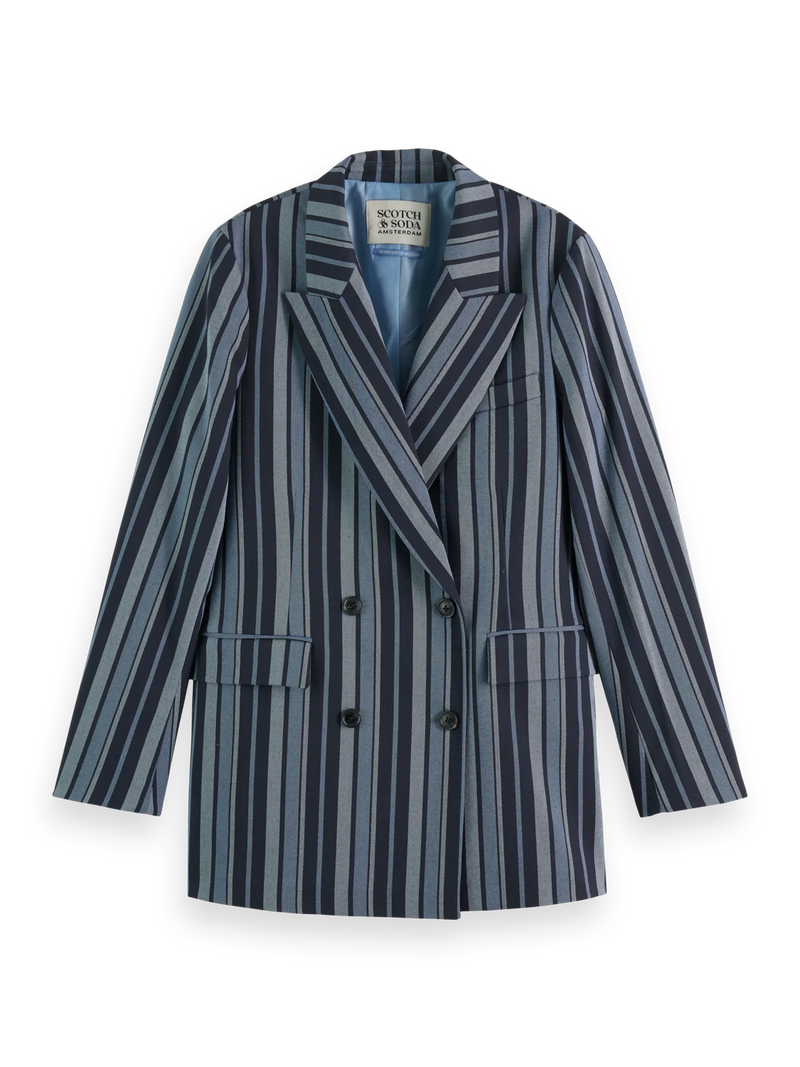 Scotch & Soda Fitted DB Striped Blazer