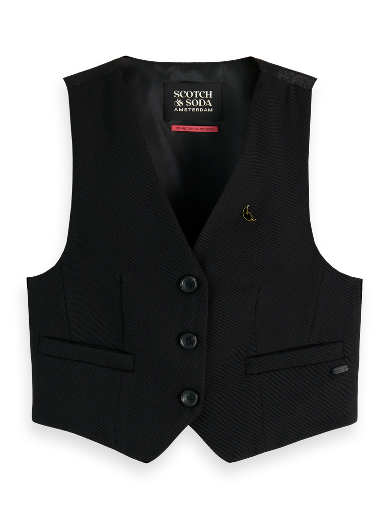 Scotch & Soda Gabardine Waistcoat