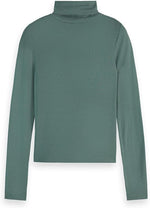 Scotch & Soda Roll Up Neck Long Sleeve T-Shirt