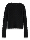 Scotch & Soda Textured Stitch Fitted Knit Jumper