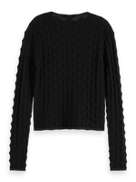 Scotch & Soda Textured Stitch Fitted Knit Jumper