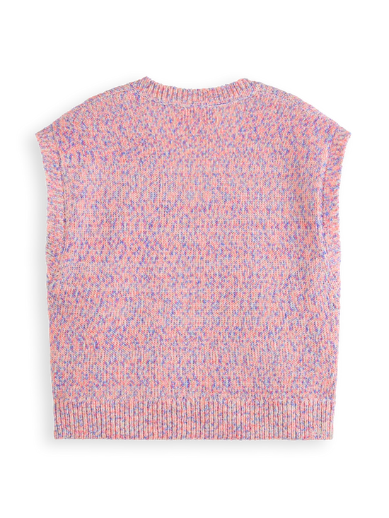 Scotch & Soda Space Dye V Neck Knitted Tank