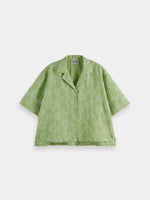 Scotch & SodaCotton Linen Embroidered Shirt