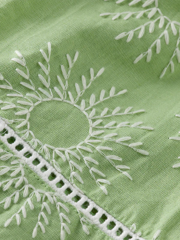 Scotch & SodaCotton Linen Embroidered Shirt