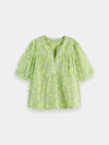 Scotch & Soda Printed Short Sleeve Top