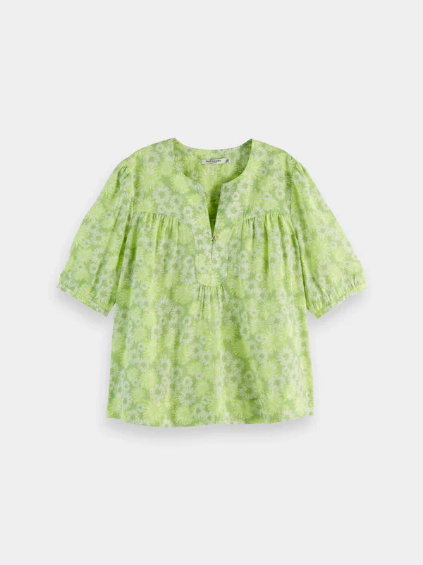 Scotch & Soda Printed Short Sleeve Top