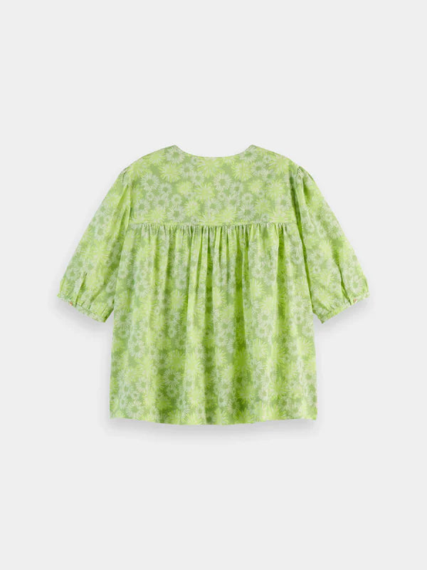 Scotch & Soda Printed Short Sleeve Top