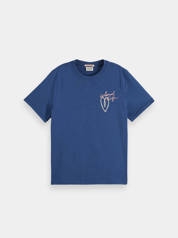 Scotch & Soda Embroidered Artwork T-Shirt
