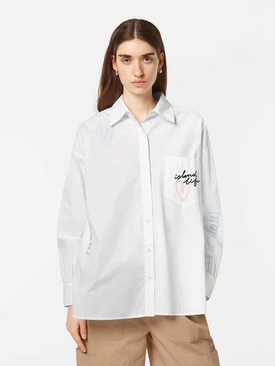 Scotch & Soda Embroidered Poplin Shirt