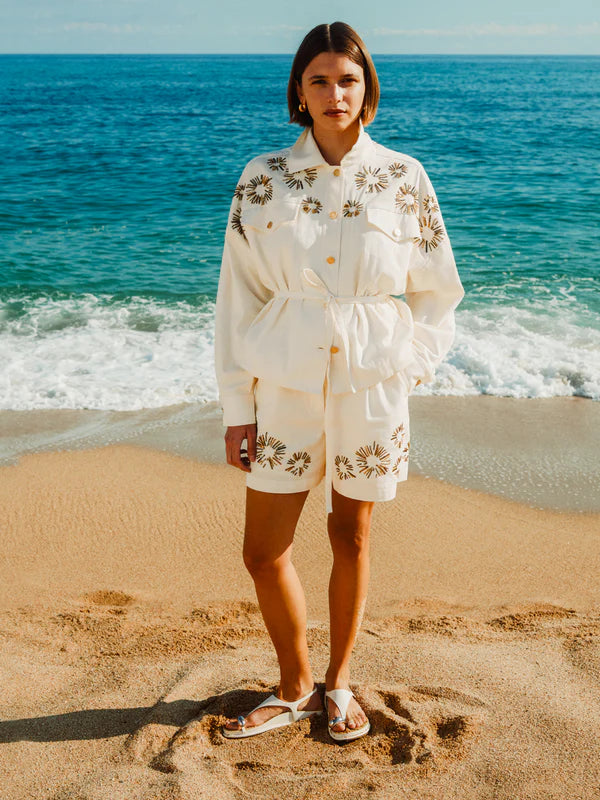 Scotch & Soda Embellished High Rise shorts