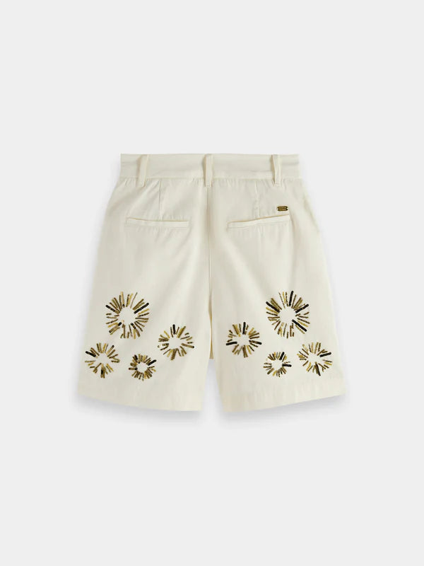 Scotch & Soda Embellished High Rise shorts