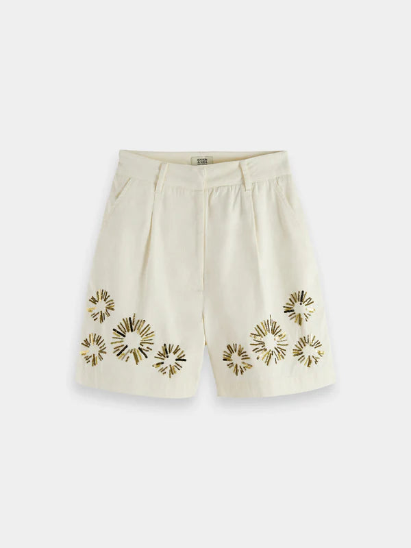 Scotch & Soda Embellished High Rise shorts