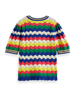 Scotch & Soda Wave Knitted Short Sleeve Knit