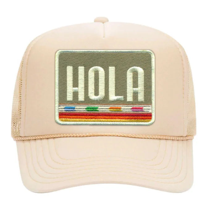 Port Sandz Hola Trucker Hat. MADE IN CALIIFORNIA, USA